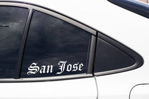 San Jose Car Decal